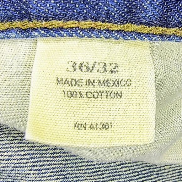 Polo Ralph Lauren Vintage 67 Men's Straight Leg Medium Wash Blue Jeans, 36X32 - Picture 3 of 12